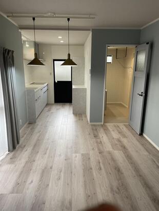 カフェのようなリビング・キッチン（増築工事）