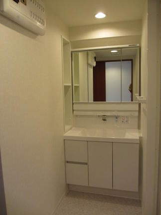 収納とデザイン性の洗面台