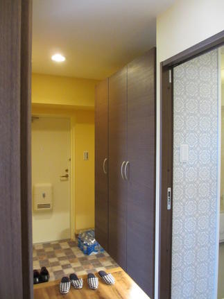 たっぷり収納を取りつけました。