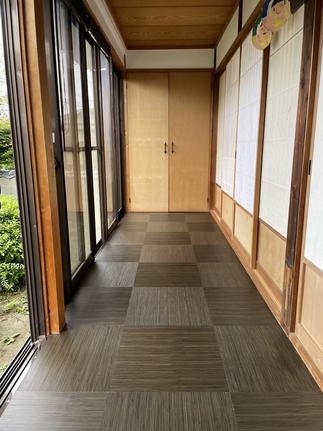 市松模様で和モダンに♪