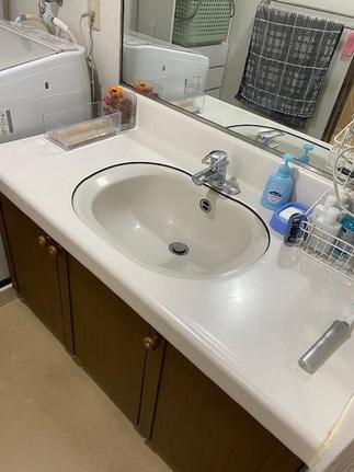 施工前 洗面化粧台