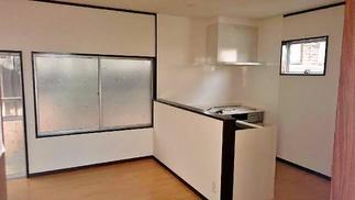 対面キッチンで開放的なLDKへ