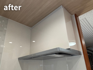 油汚れの掃除がしやすいレンジフード