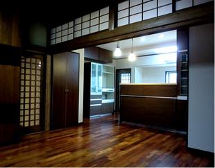 和室を洋間変更してリビングへ