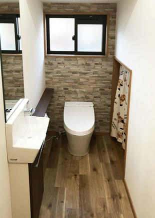 清潔で快適な雰囲気あるトイレ空間完成