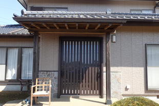 富里市　玄関引戸交換・内窓設置交換　リシェント玄関引戸　インプラス