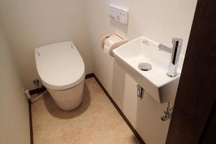 成田市　トイレリフォーム　サティスS　コンパクト手洗器