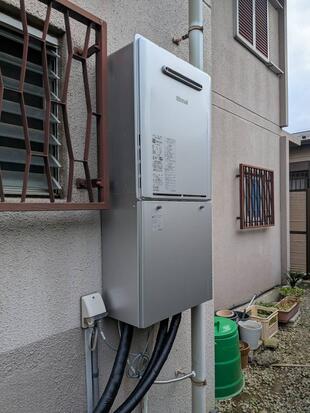 取手市/給湯器交換　リンナイ　エコジョーズ