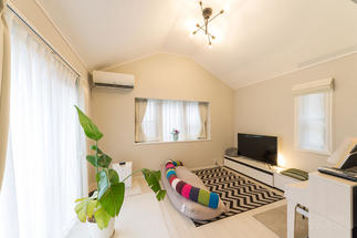 明るく開放感のあるリビング