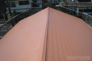 屋根の塗装棟方向