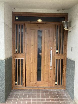 千葉市稲毛区１日で完了リシェント玄関ドア