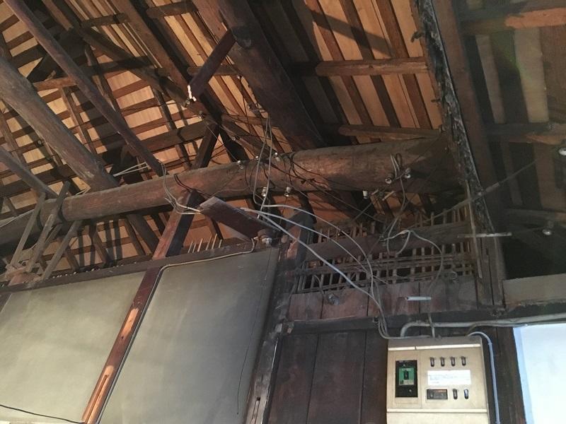 熊木町　天井解体後