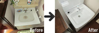 洗面化粧台ビフォーアフター
