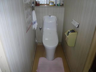 トイレも交換しました。