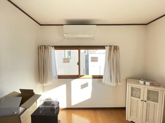 印象が明るくなった寝室