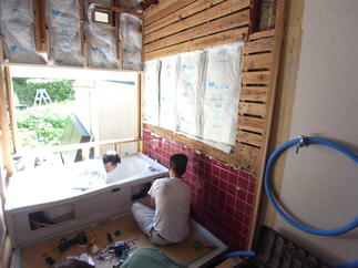 ﾕﾆｯﾄﾊﾞｽ据付工事