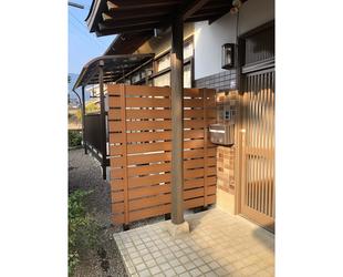 目隠しフェンス設置工事