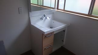 大型ボールの洗面化粧台