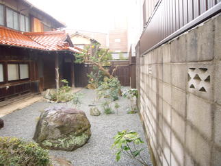 庭内の雑草の処理