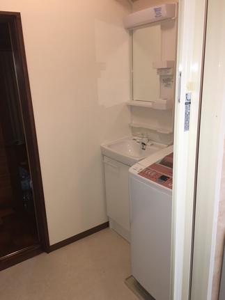 場所を変えた洗面台