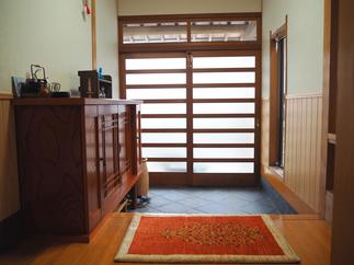 ≪ギャベをアクセントに、素敵な玄関になりました≫