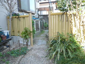 エバー竹パネルのフェンス