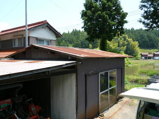 農舎屋根改修工事　before