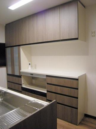 開放的になったキッチンスペース。