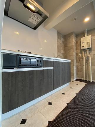 シックなキッチンです。