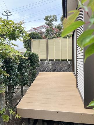 眺望抜群なデッキ。