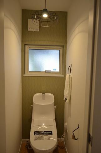 アクセントクロスの幾何学模様がポイント