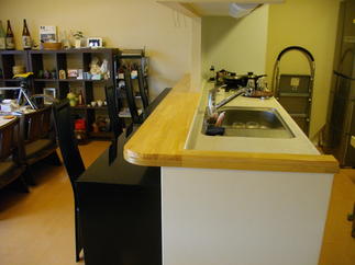 施工前　カウンターキッチンとダイニング収納