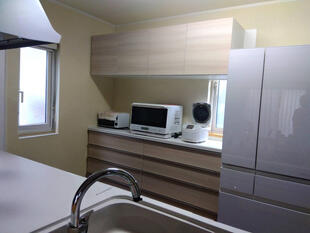 限られたスペースでも、使いやすさがアップしたキッチン