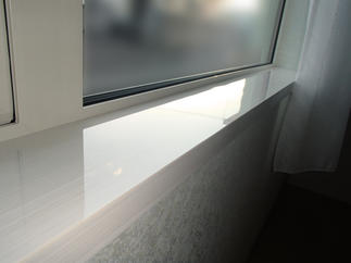 窓台はメラミンで美しく