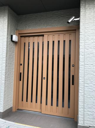 2ロックの扉で防犯性向上