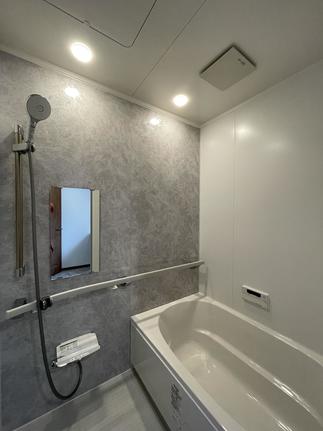 LIXILリデアを採用。ストーンシェルグレーのアクセントパネルで明るく高級感のある雰囲気に。