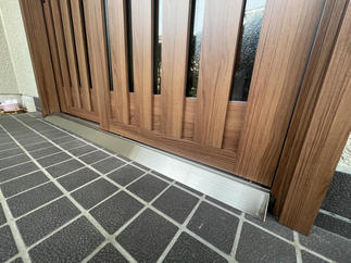 ステンレス製の特注スロープ