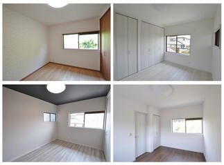 お施主様が各々でお好みのフロア、クロスを選ばれました