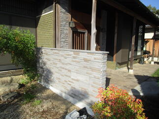 アプローチ目隠し壁