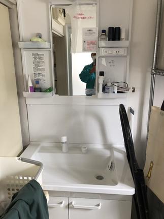 洗面化粧台　施工後