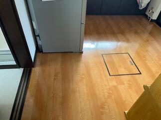 台所　床張替え工事(施工後)