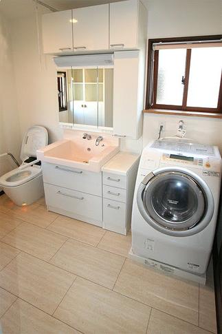 広く取った水廻りは車いすでも安心