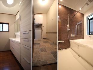 【LIXIL アライズ・エルシィ】洗面室・浴室リフォーム　～洗練されたスッキリ空間～