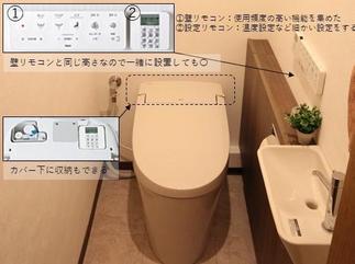 壁リモコンと設定リモコン