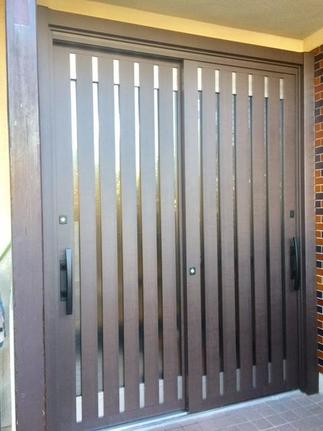 LIXIL玄関リフォーム：after ~リフォーム玄関引戸2で「和モダン」な玄関へ