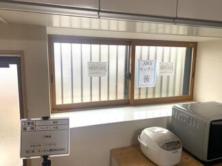 内窓で交通音を軽減！キッチンの引違い窓リフォーム