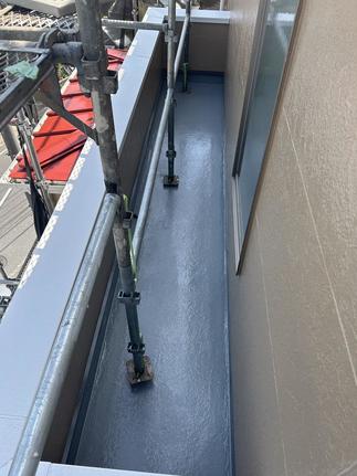 ベランダトップコート塗り替え