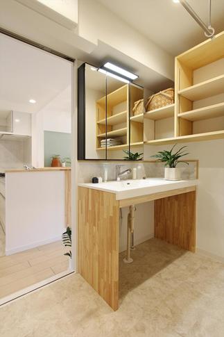 ★機能的で見た目にも優れた洗面脱衣室