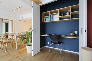 ★猫にも人にも優しく配慮された、ご主人憧れの書斎スペース