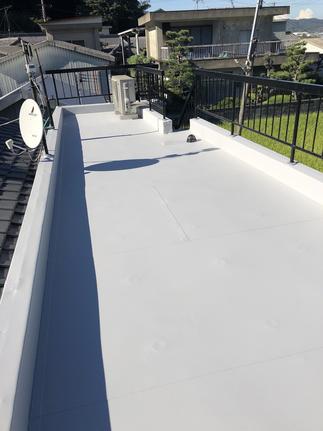 【母屋屋根防水施工後】